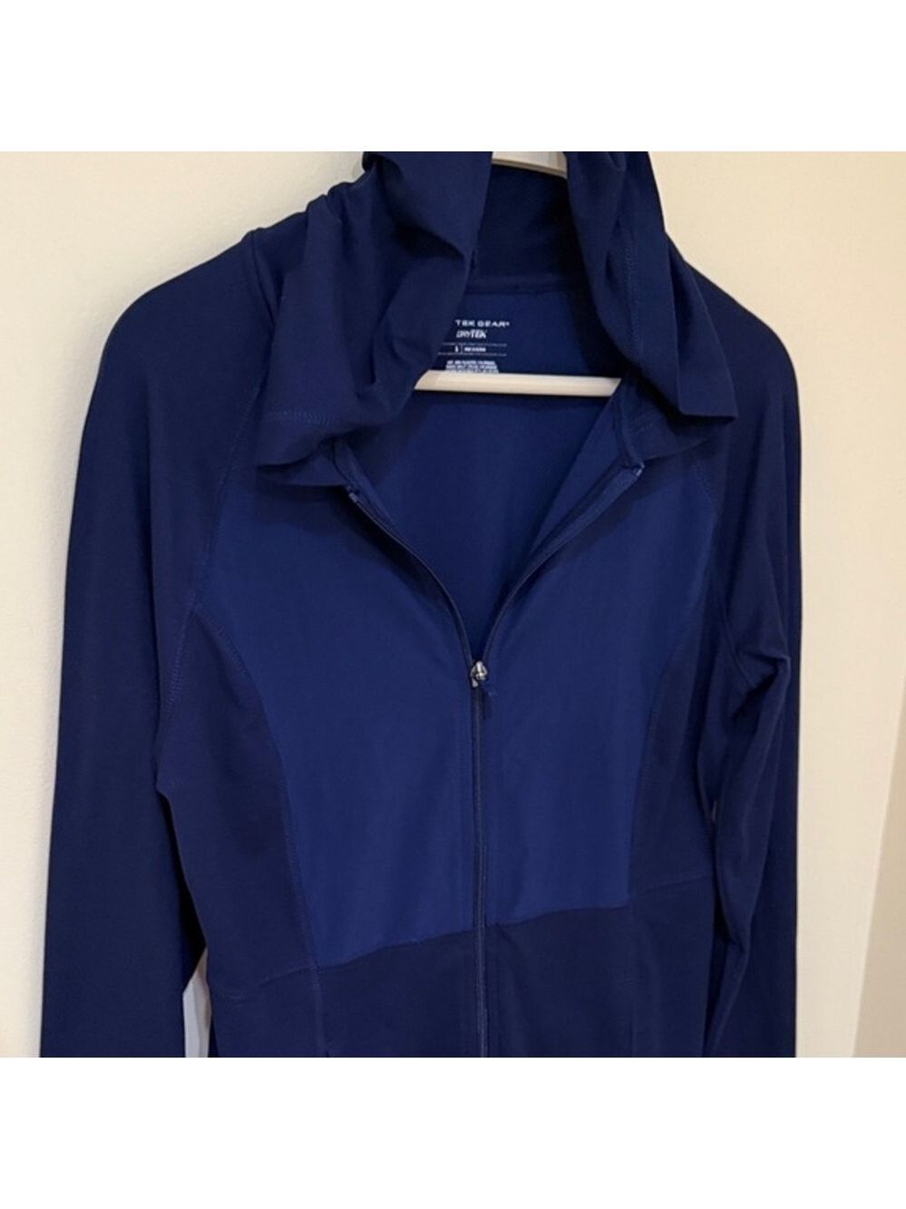 Tek Gear Women's Navy lightweight casual athletic Utility Jacket Stretch size S